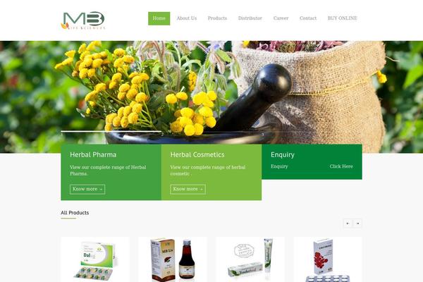 mblifesciences.com site used MediCenter