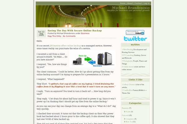 Connections theme site design template sample