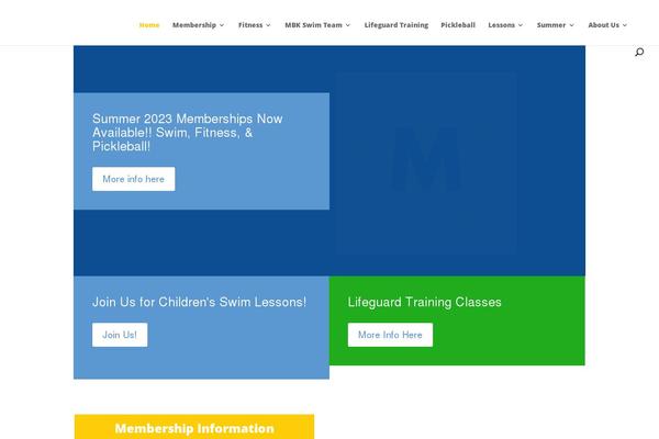 Divi theme site design template sample