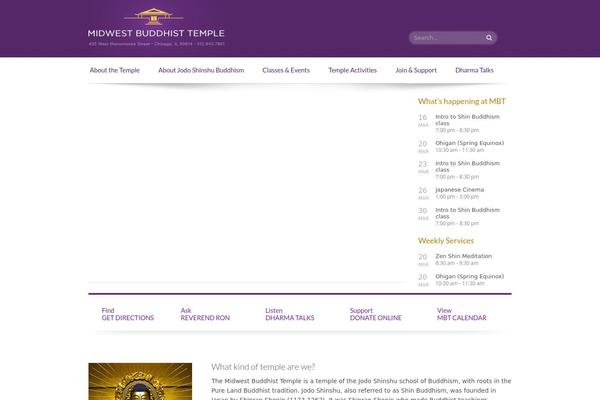 Site using EventON plugin