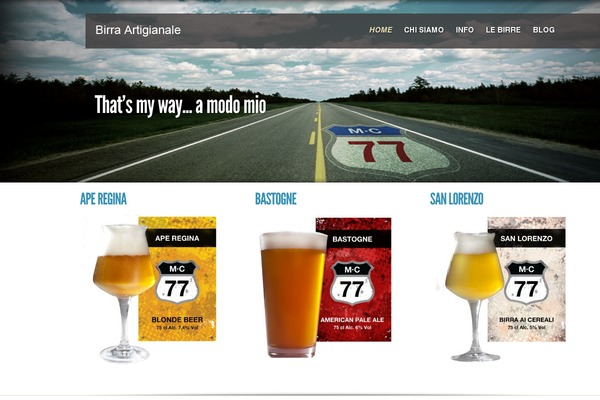 MyCuisine theme site design template sample