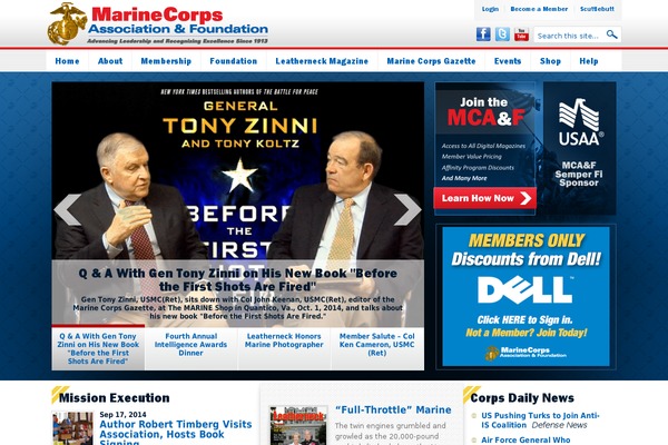 Mca theme site design template sample