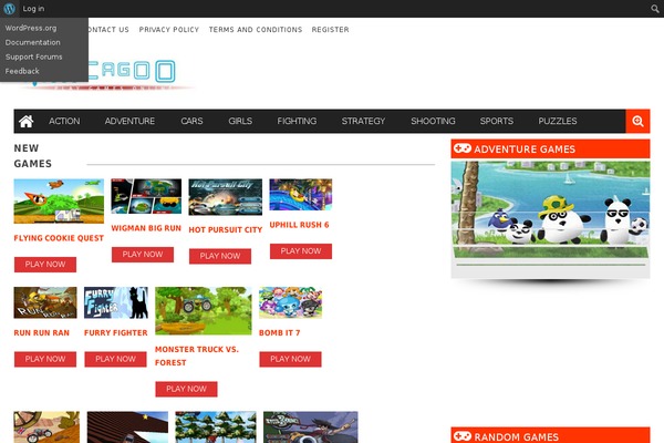 gameon WordPress theme, websites list used gameon theme gameon theme websites examples