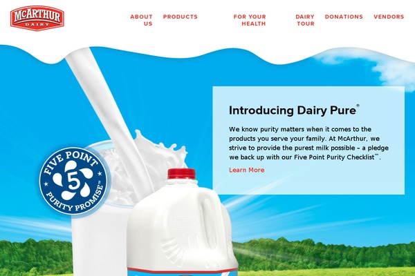 mcarthurdairy.com site used Cntheme