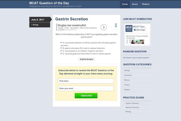 Skeptical theme site design template sample