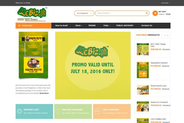 G6feature theme site design template sample