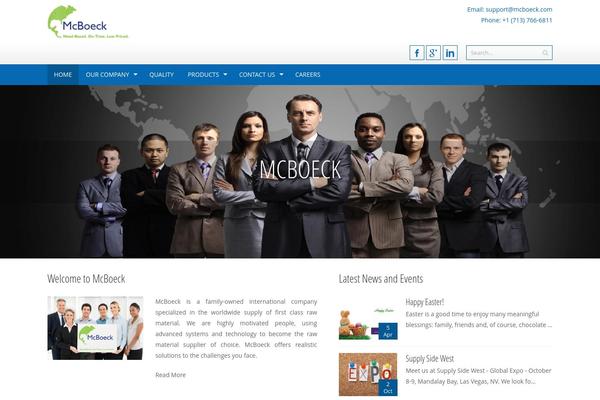 mcboeck.com site used AccessPress Pro