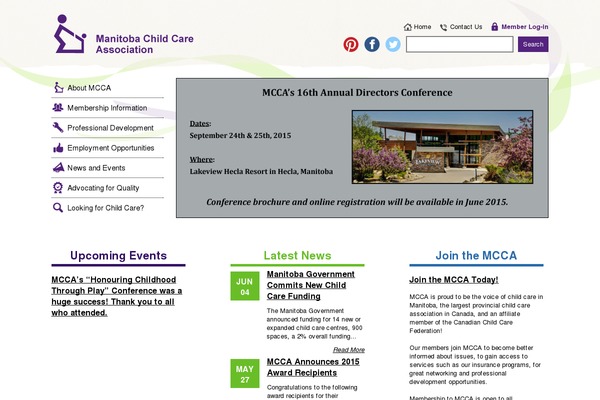 mccahouse.org site used Modern-one