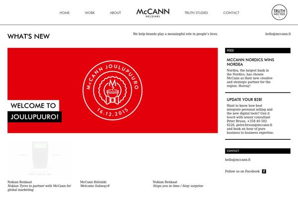 mccann.fi site used Mccann