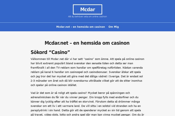 mcdar.net site used December