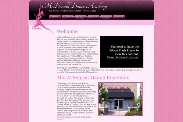 Mda theme site design template sample