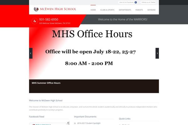 mcewenhighschool.org site used My College