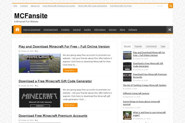 Sahifa theme site design template sample