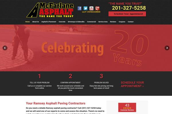 FoundationPress theme site design template sample