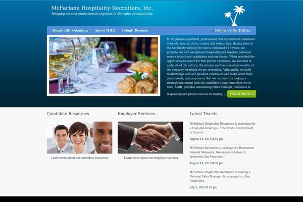 Metric theme site design template sample