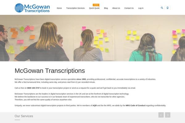 Progressive theme site design template sample