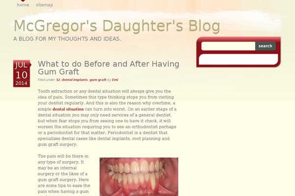 Bloggable theme site design template sample