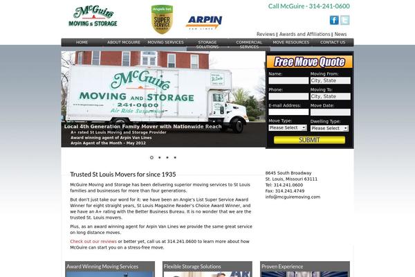 mcguiremoving.com site used Mcguire