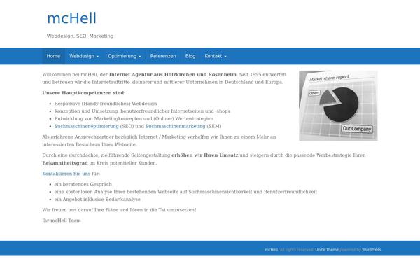 Unite theme site design template sample