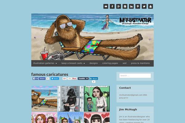 Gridiculous theme site design template sample