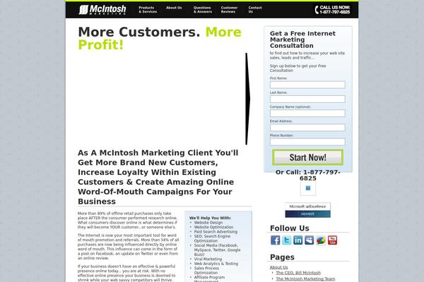 mcintoshmarketing.com site used Td-v3
