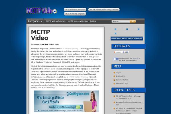 Deep-blue theme site design template sample
