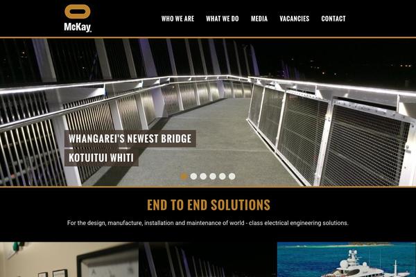 Mckay theme site design template sample