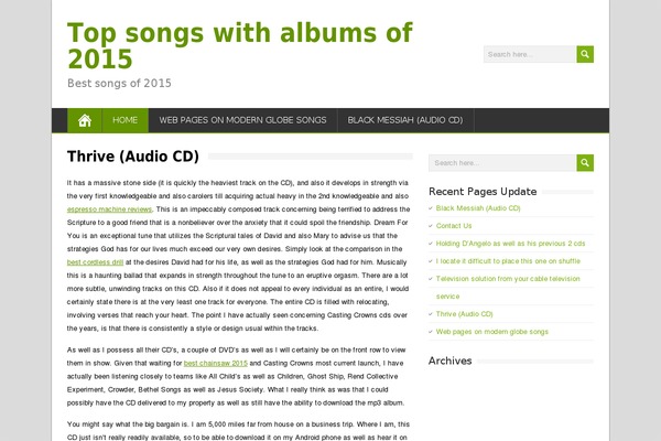 MaidenHair theme site design template sample