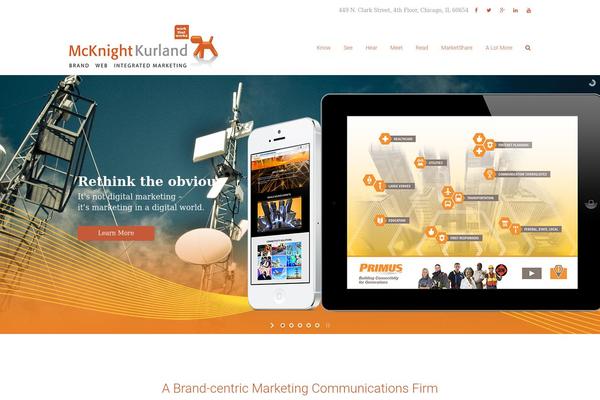 Flatter theme site design template sample