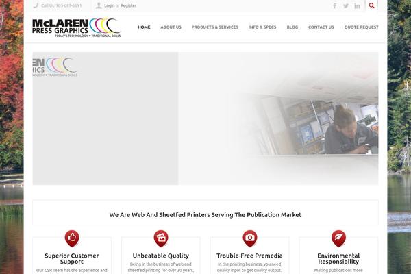 Norma theme site design template sample