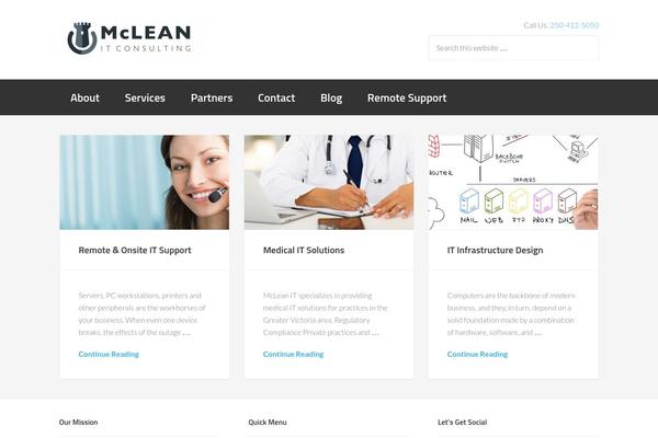 Enterprise Pro theme site design template sample