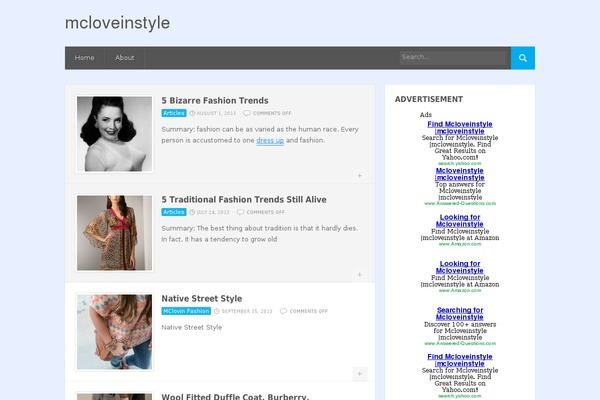 Compasso theme site design template sample