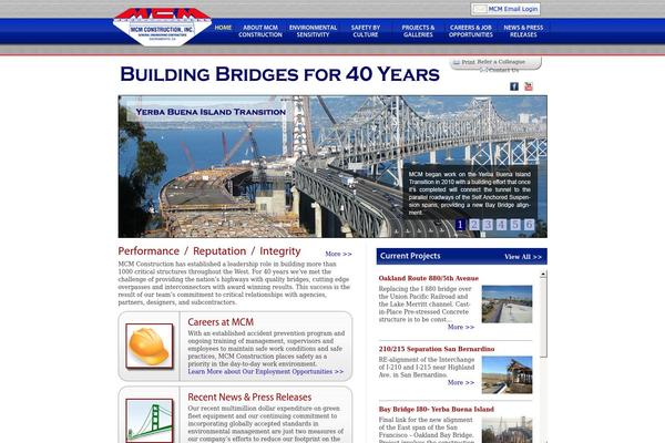 Mcm theme site design template sample