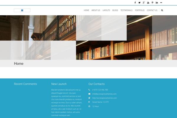 Accesspressray-pro theme site design template sample