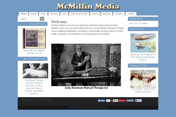 Mantra theme site design template sample
