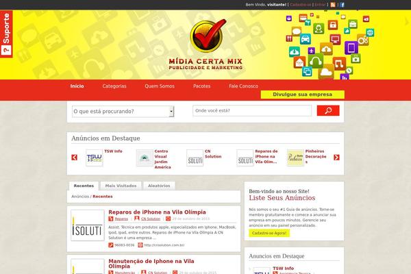 ClassiPress theme site design template sample