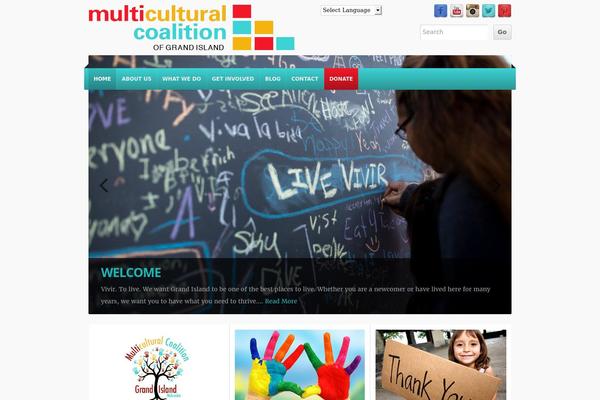 NonProfit theme site design template sample