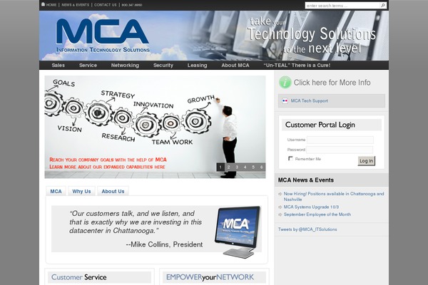 mcollins.com site used Tridigital