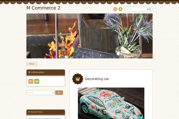 Chocolat theme site design template sample