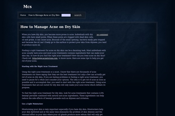 mcsglobalawareness.com site used Dirty Blue