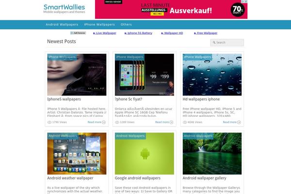 Blogging theme site design template sample