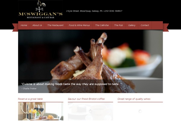 Gusteau theme site design template sample