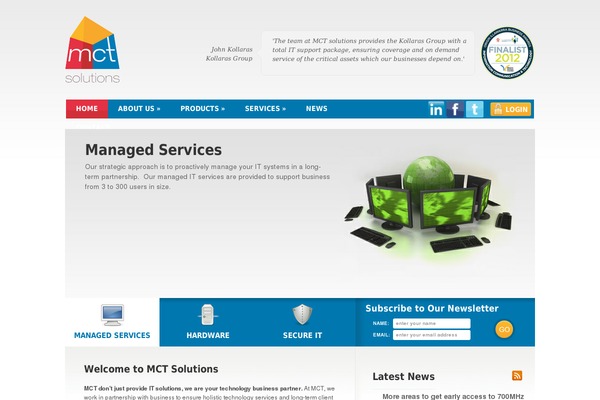 Mct theme site design template sample