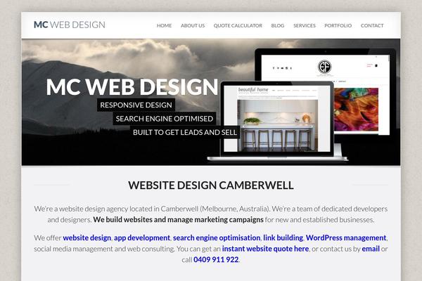 mcwebdesign.com.au site used Podcaster