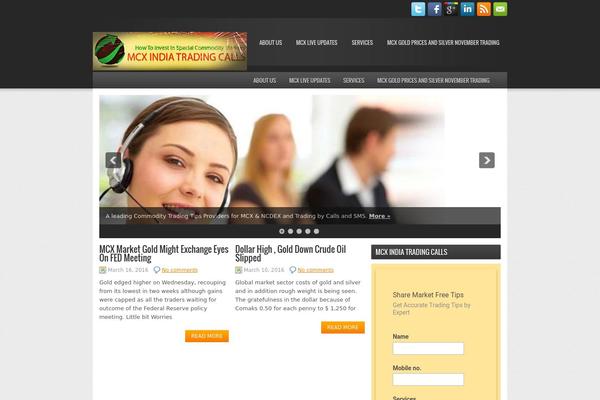 Upstream theme site design template sample