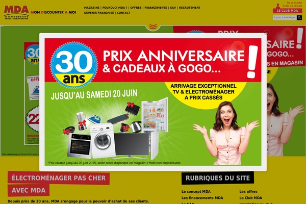 mda theme websites examples