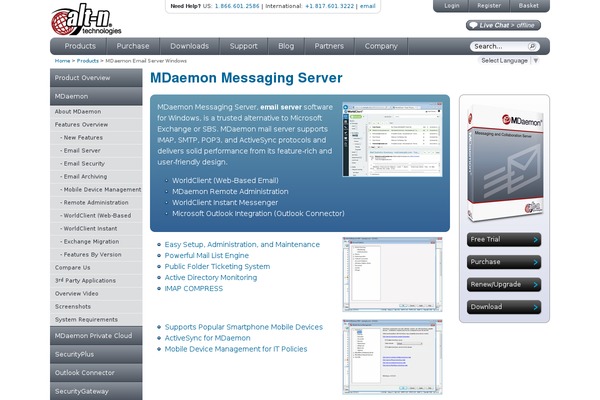 mdaemon.com site used Altn