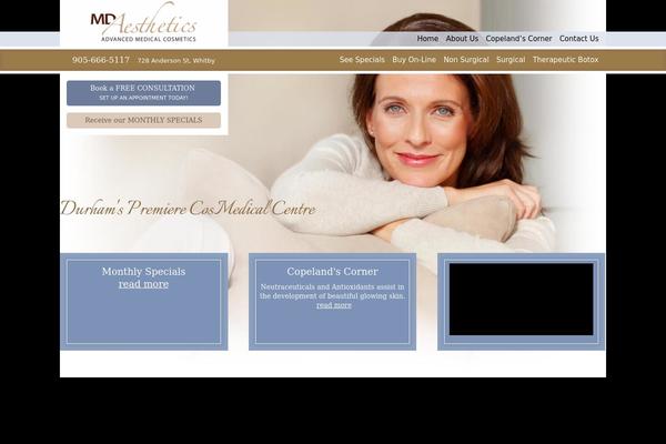 Mda theme site design template sample