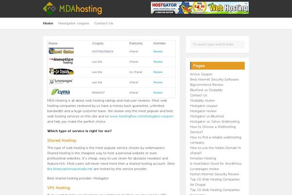 mdahosting.com site used Mda