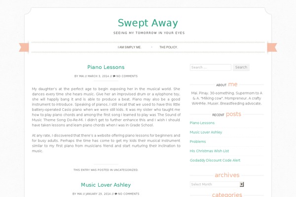 Sugar and Spice theme site design template sample